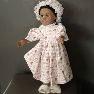 18 inch pink flannel nightgown